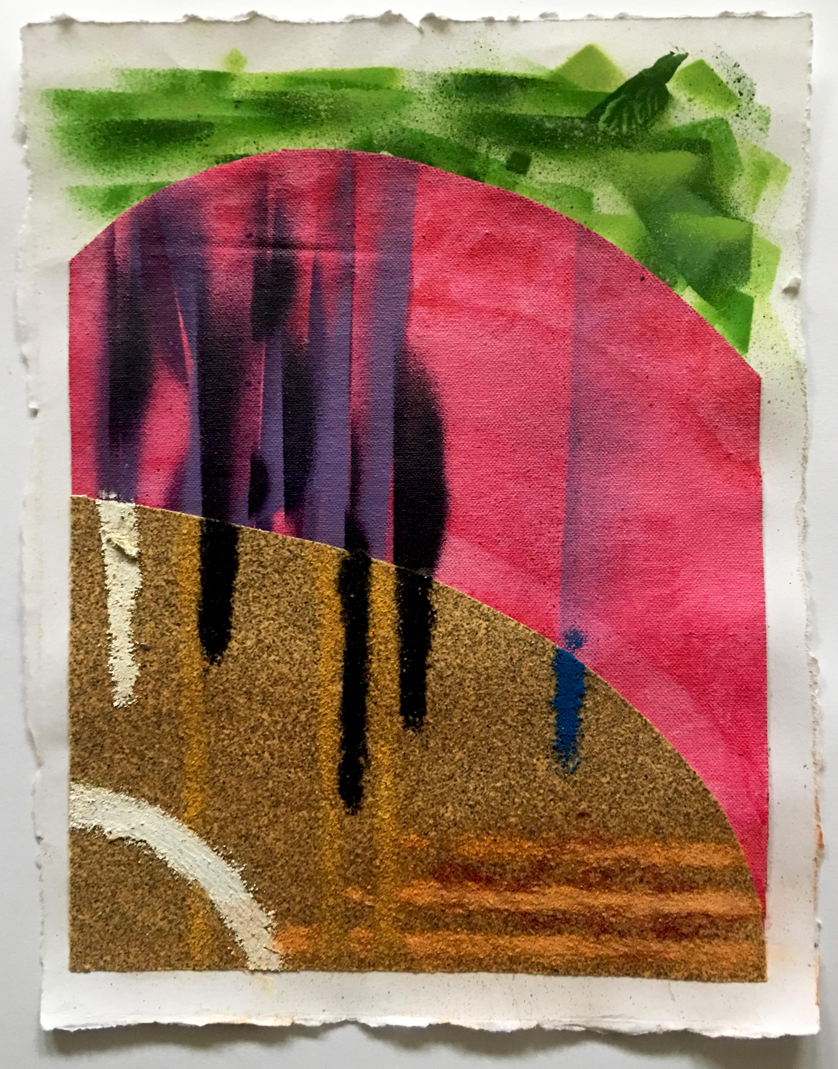 Crecimiento (abstracto, postgraffiti, expresionismo, arte contemporáneo, técnica mixta) - Painting de JB Nearsy