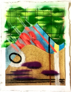 Iceberg (abstract, post graffiti, expressionism, contemporary art, mixed media)