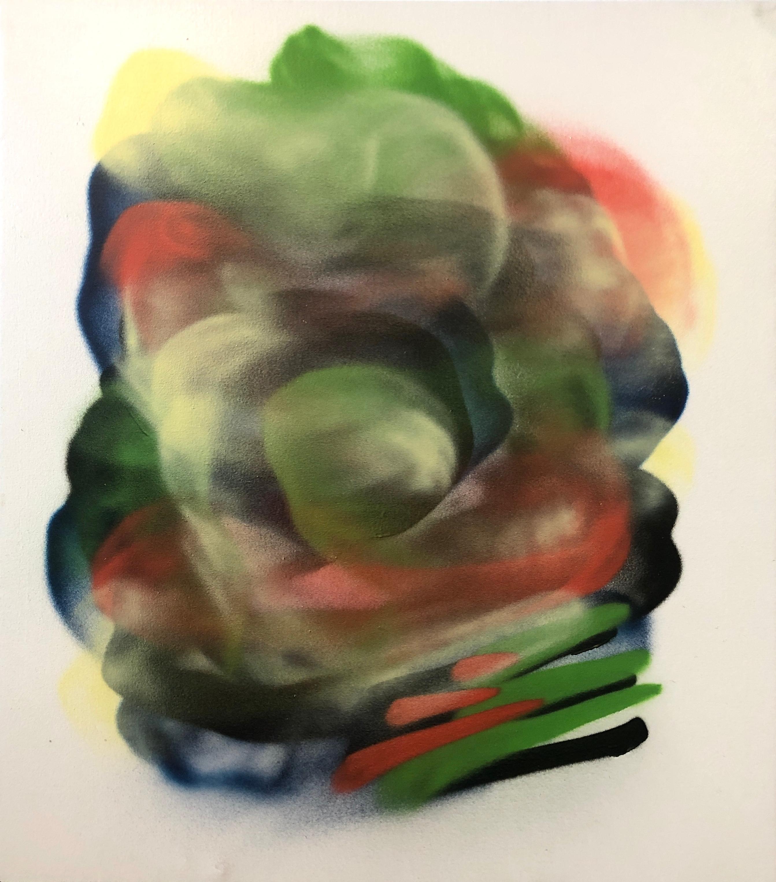 Abstract Painting de JB Nearsy - Hacia adentro (postgraffiti, arte callejero, expresionismo, galaxia, nebulosa, luz)