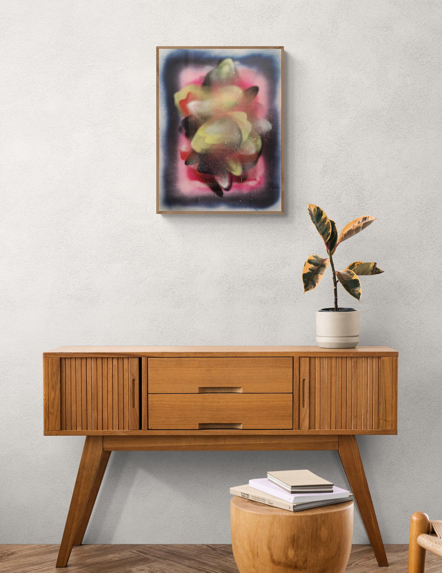 JB Nearsy
Untitled (Nebula, Street Art, Sprüher, Bunt, Galaxy)
2024
Sprühfarbe auf Papier 
Größe: 24 x 18 Zoll (60,96 x 45,72 cm)
Von Hand signiert
COA bereitgestellt
Ref.: 924802-2229

*Rahmenoptionen verfügbar. Bitte