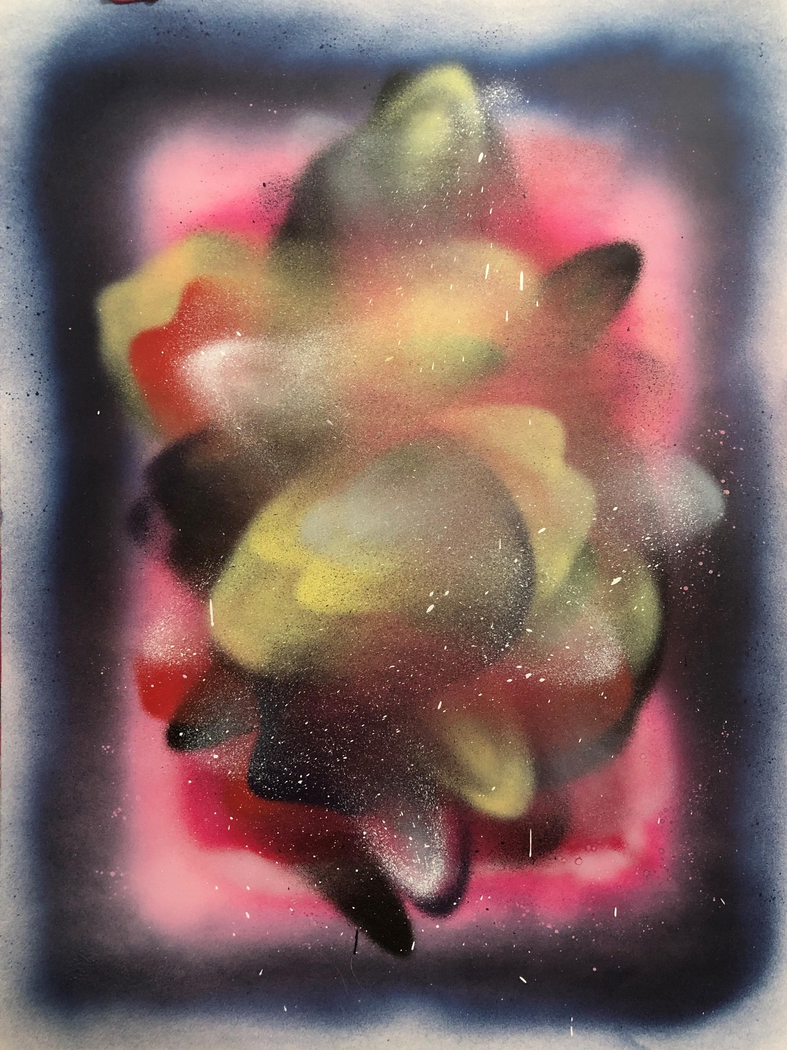 Senza titolo (Nebulosa, Street Art, Spruzzatore, Colorato, Galassia, 22% OFF - TEMPO LIMITATO)