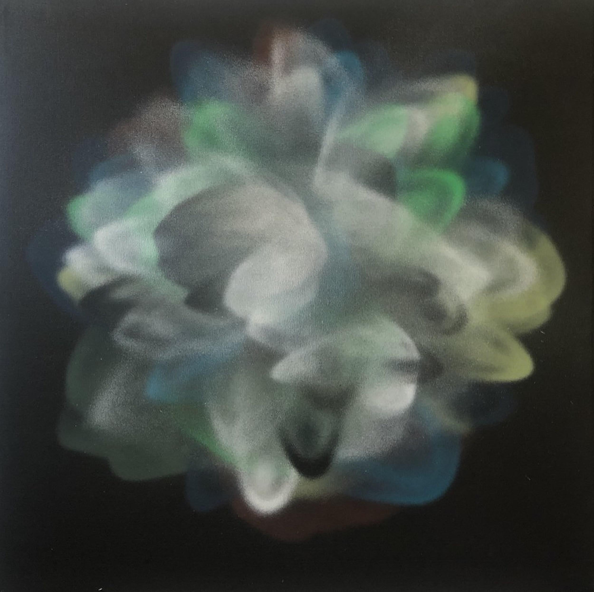 Yama (postgraffiti, arte callejero, expresionismo, galaxia, nebulosa, luz) - Painting de JB Nearsy