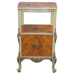 Used J.B. Sciver Co. French Provincial Louis XV Rococo Satinwood Nightstand End Table