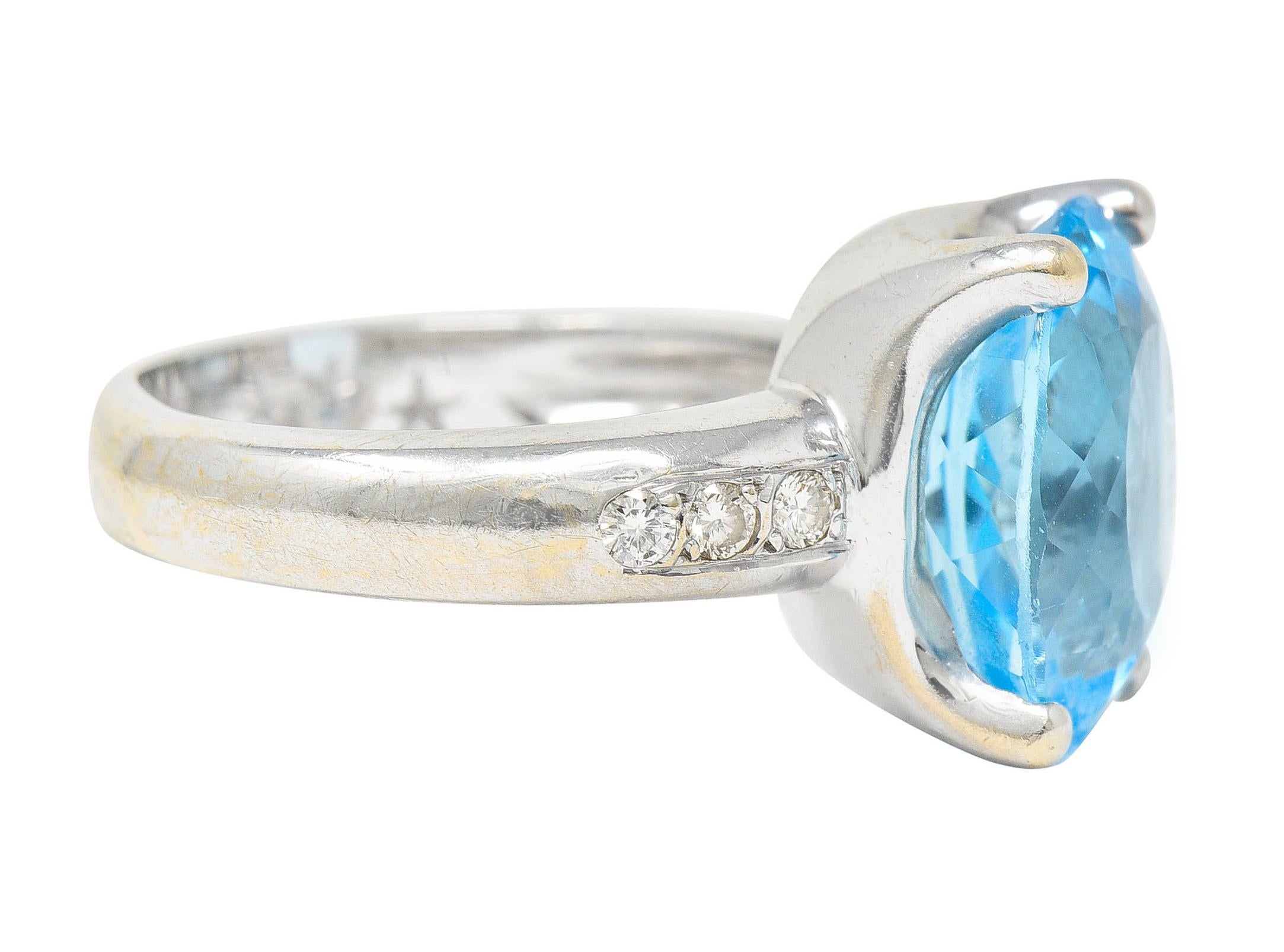 light blue gemstone ring
