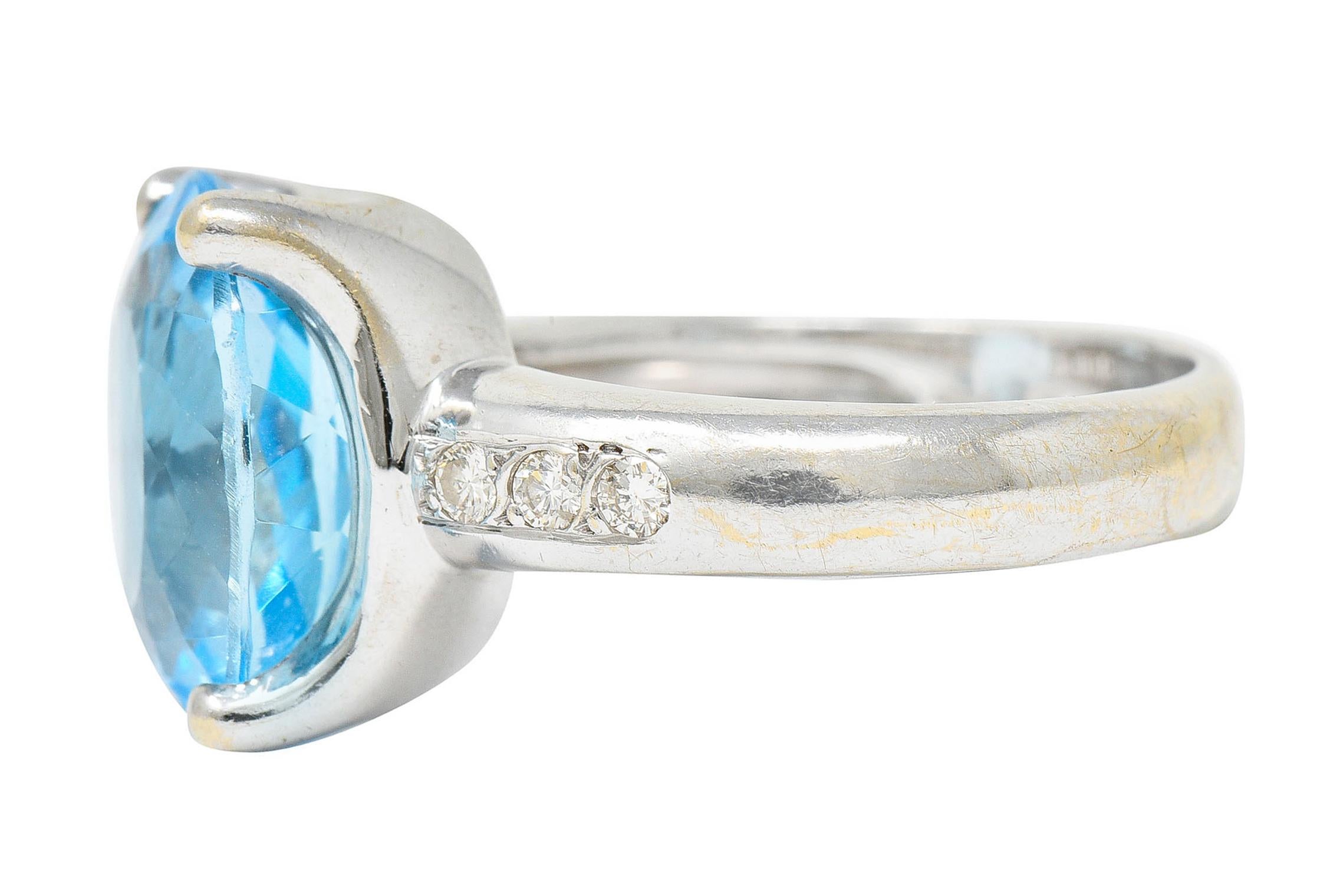 light blue and white gemstone