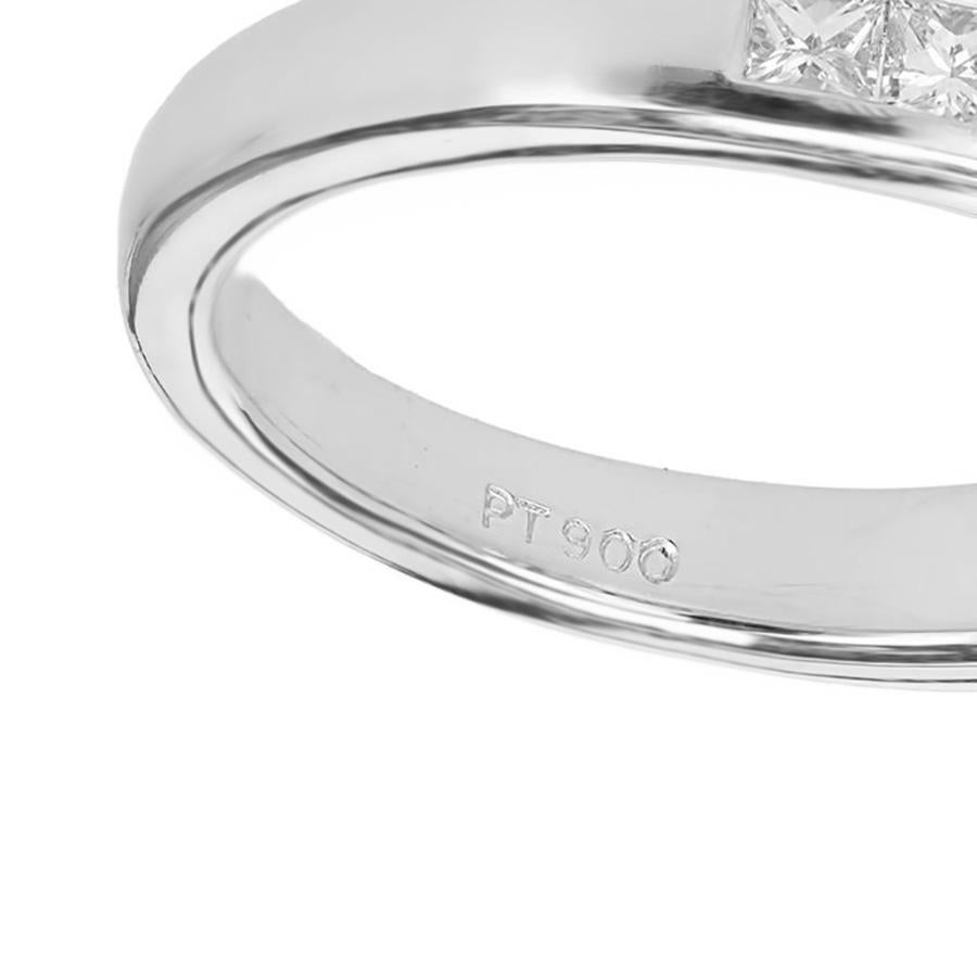 JB Star GIA 4.41 Carat Yellow Orange Sapphire Diamond Platinum Engagement Ring For Sale 2