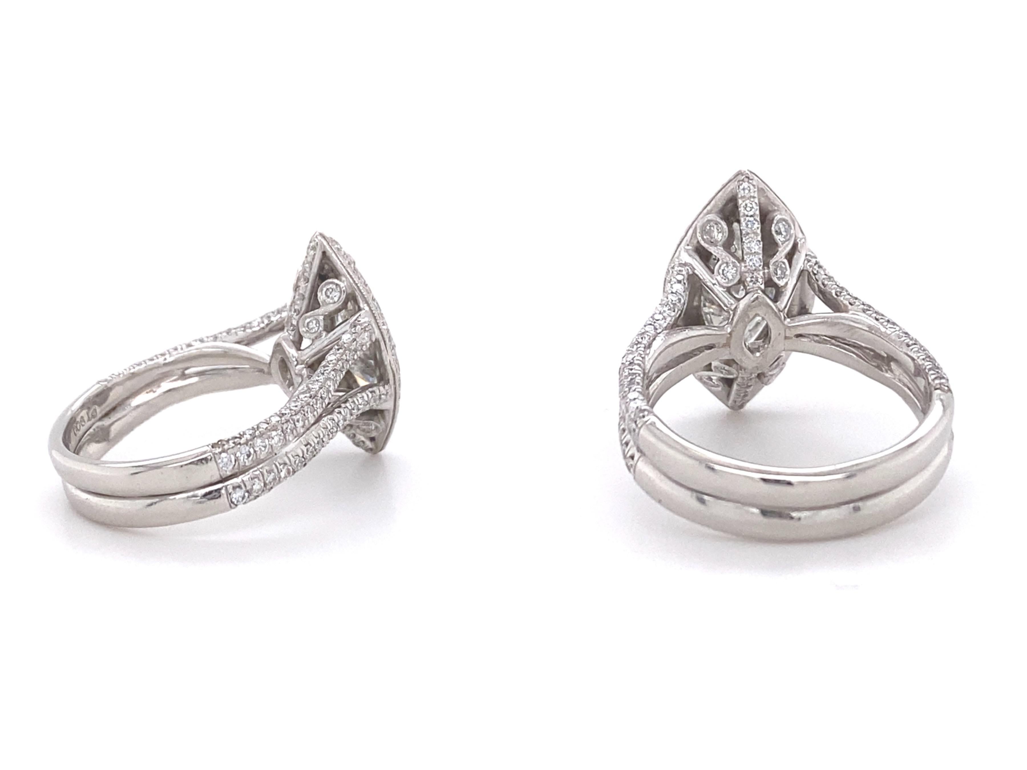 J.B. Star Marquise Diamond 2.35 Carat Diamond Engagement Ring Platinum 4