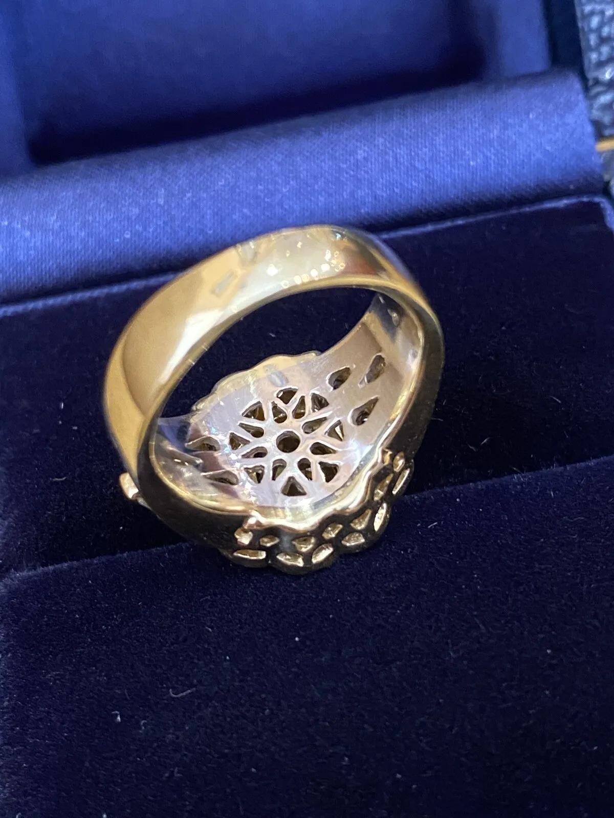 Anillo JB Star de Zafiro Amarillo Ovalado y Diamante en Oro Amarillo de 18k en venta 1