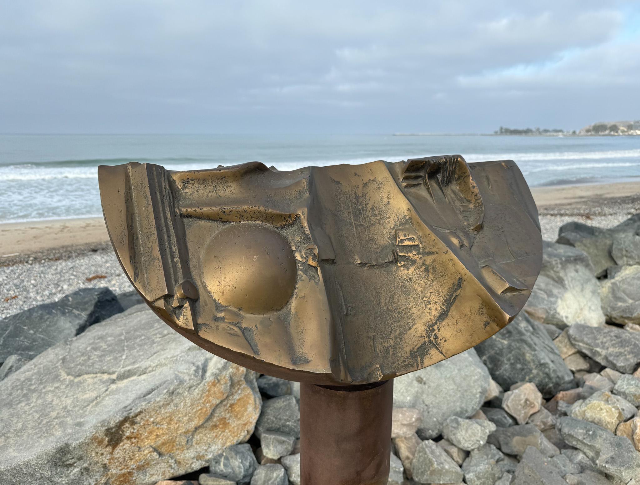 Brutalist J.B. Thompson Large Scale Abstract Bronze Sculpture, 1970