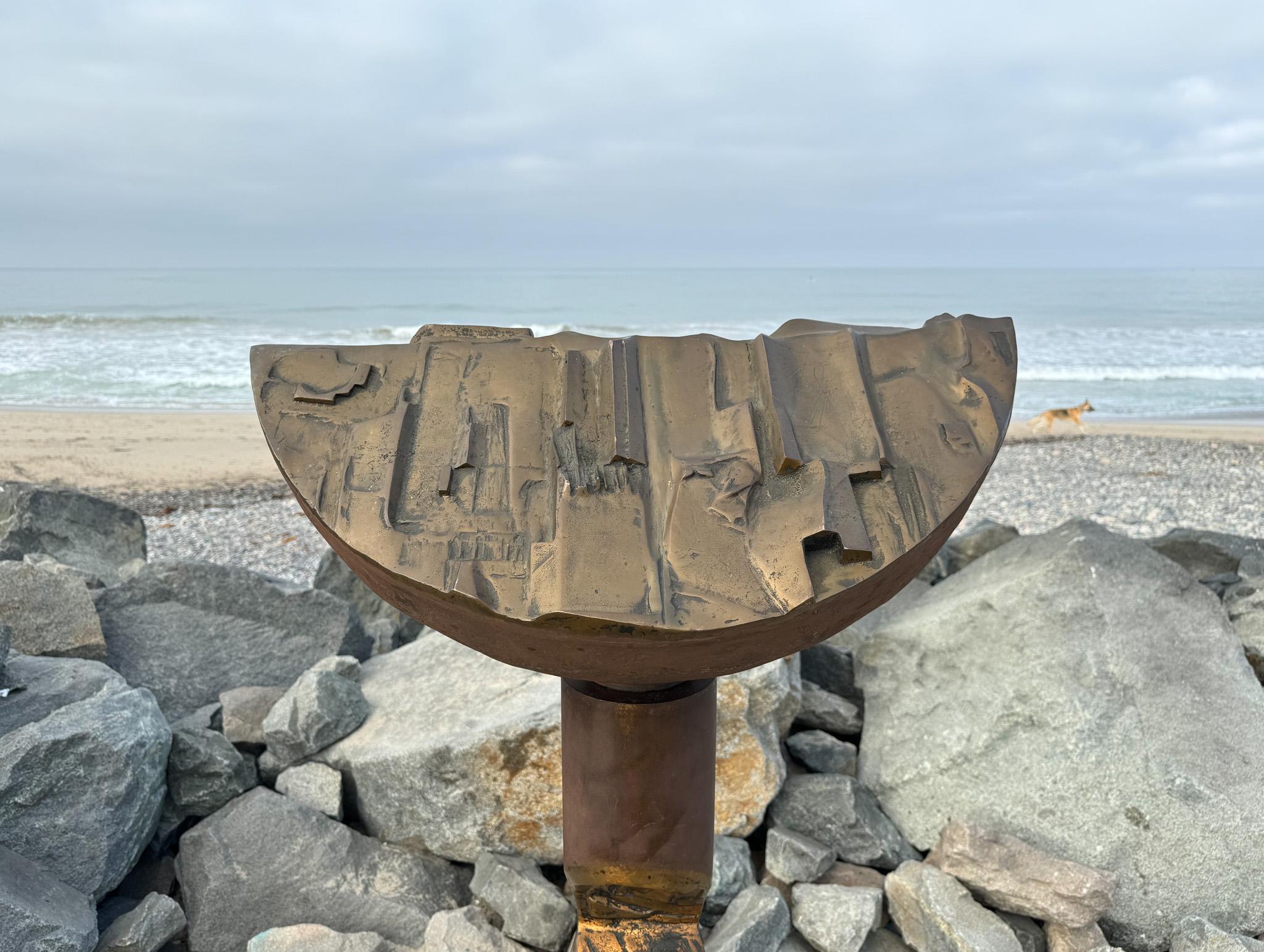 American J.B. Thompson Large Scale Abstract Bronze Sculpture, 1970