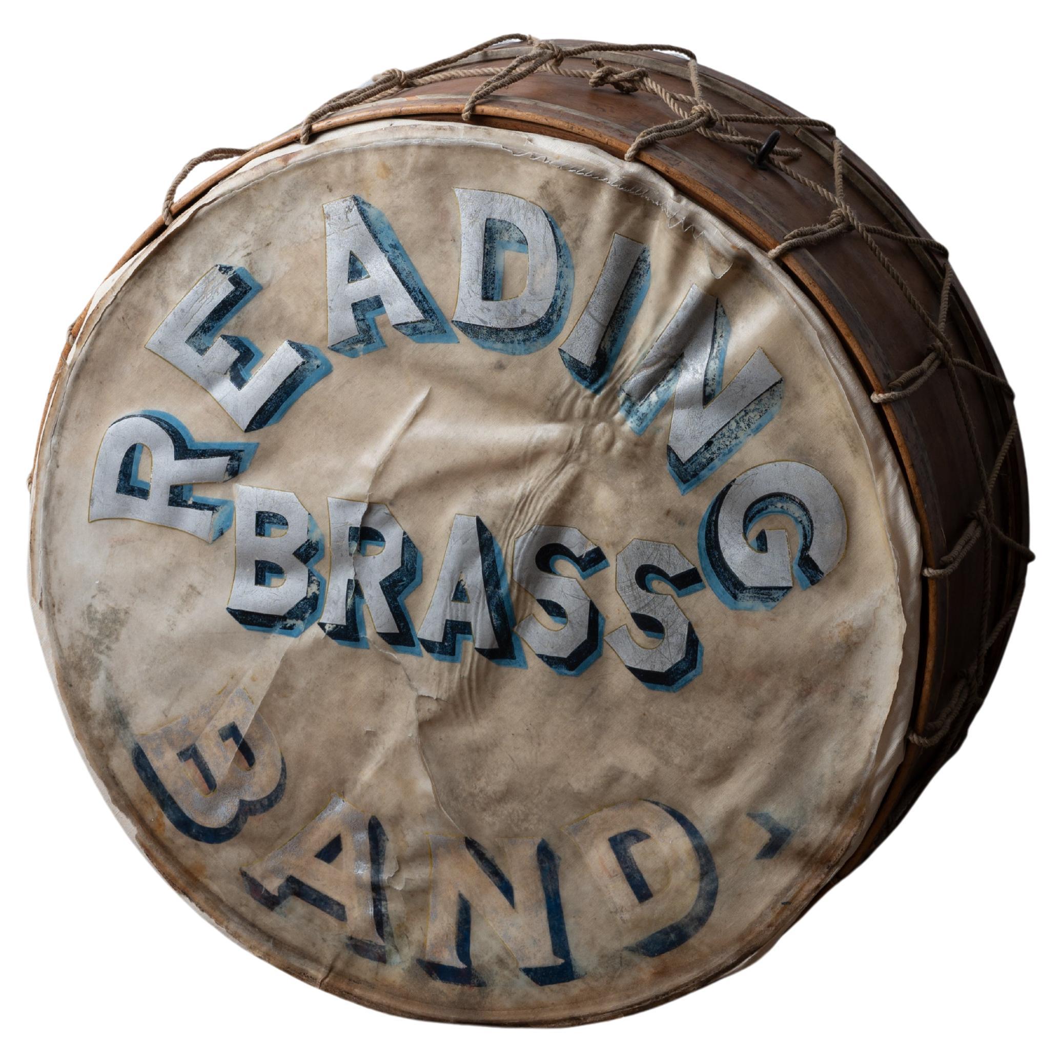 J.B. Treat “Reading Brass Band" Drum, c.1860s For Sale