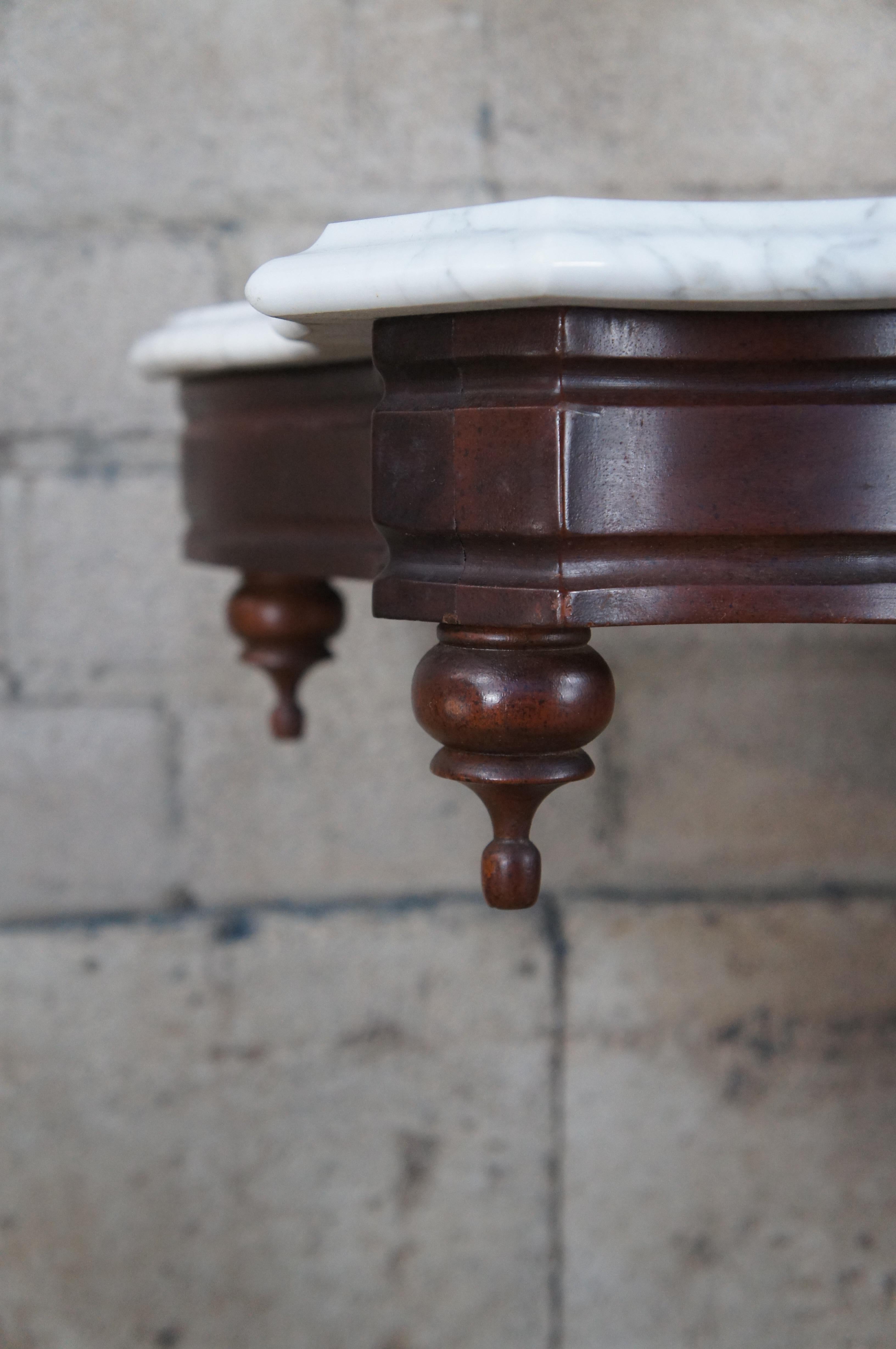 J.B. Van Sciver Cherry Lyre Harp Top Hall Entry Parlor Console Table 40