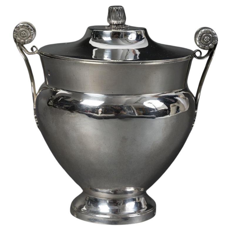 JBC ODIOT – Covered silver sugar bowl, 1st Empire period, 1809/1818 For Sale