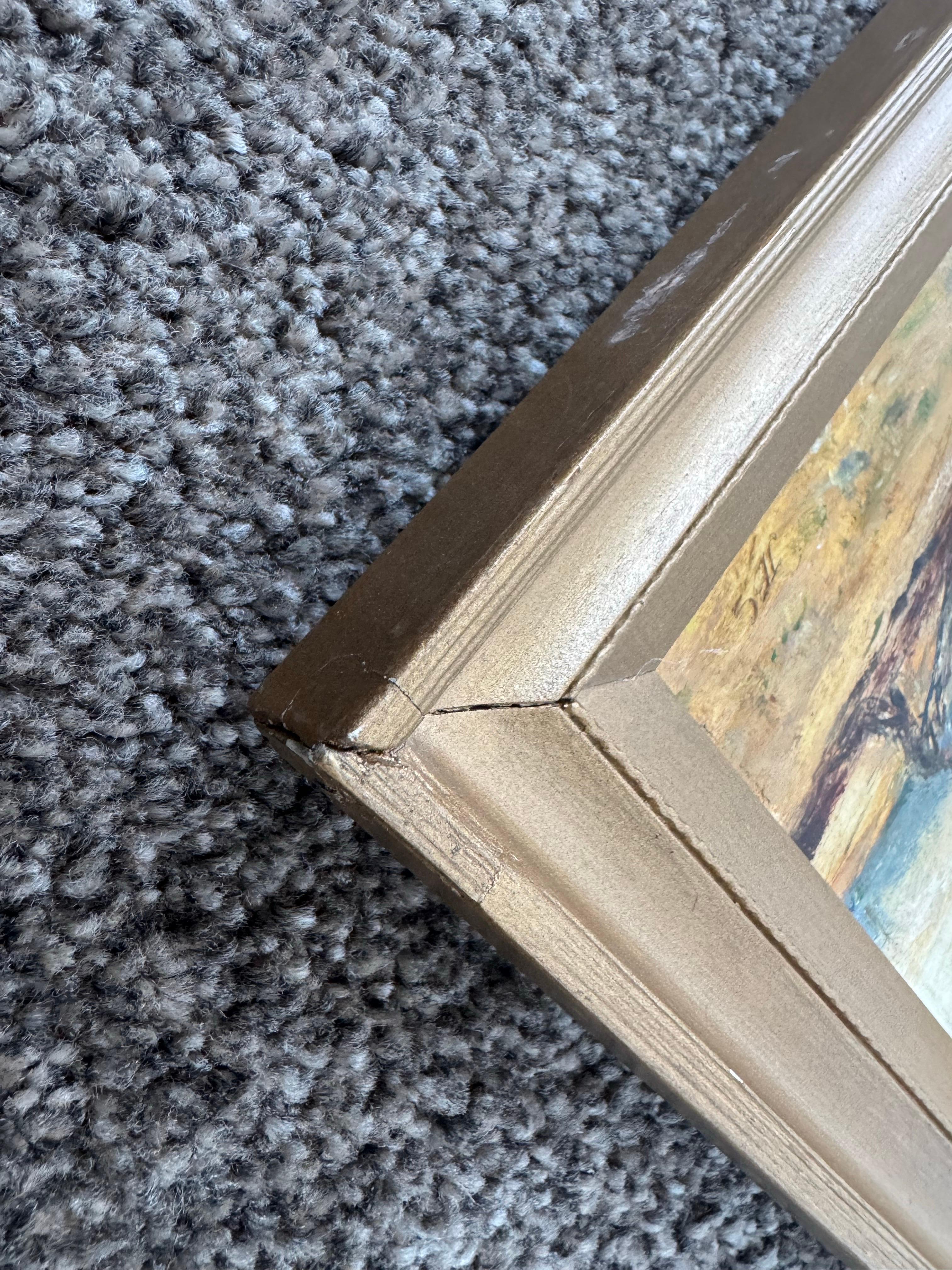 Chevaux labourant un champ avec un fermier dans la campagne anglaise par un artiste britannique en vente 11