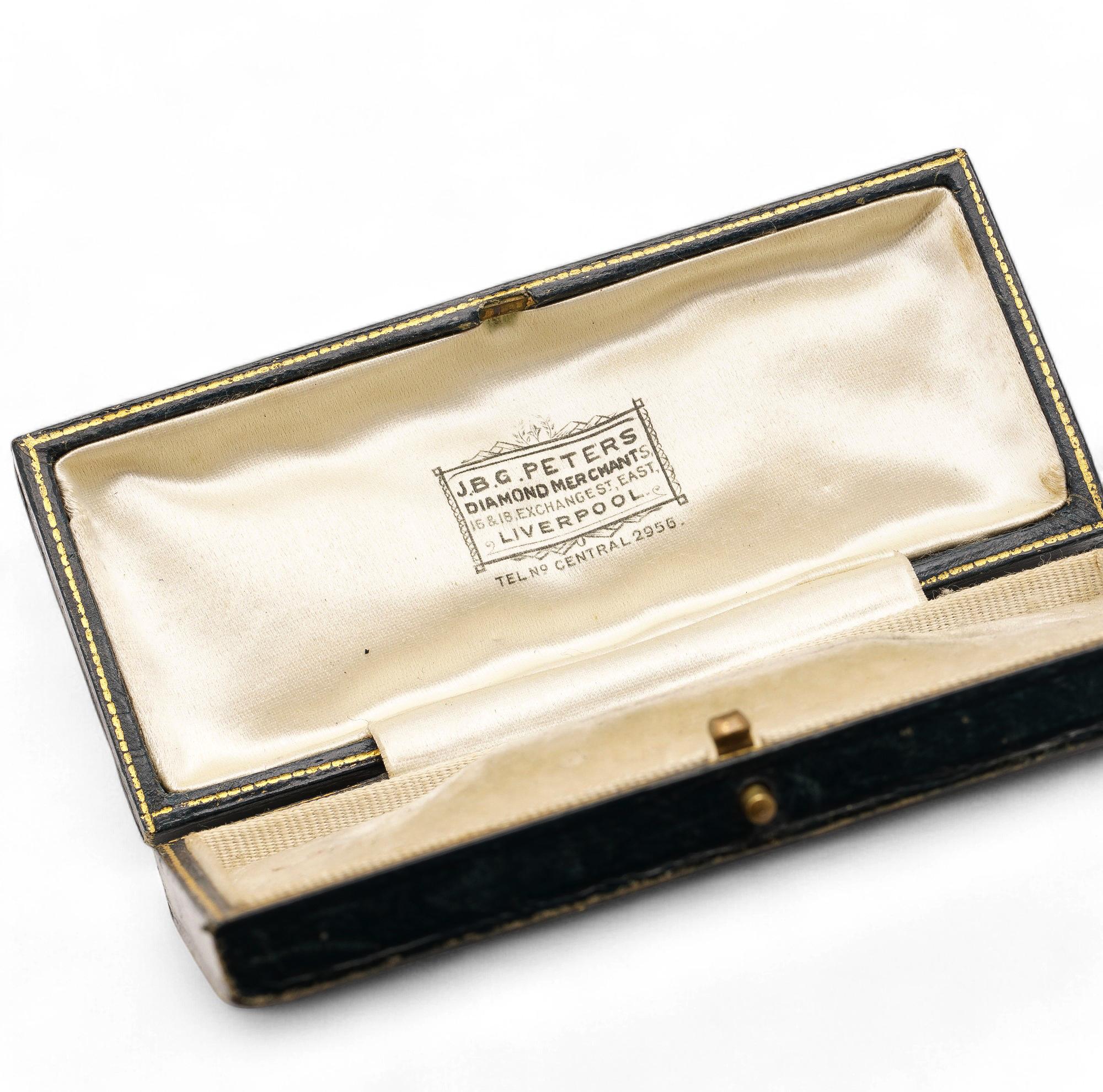 J.B.G. Peters Diamond Merchants Brooch In Good Condition For Sale In Braintree, GB