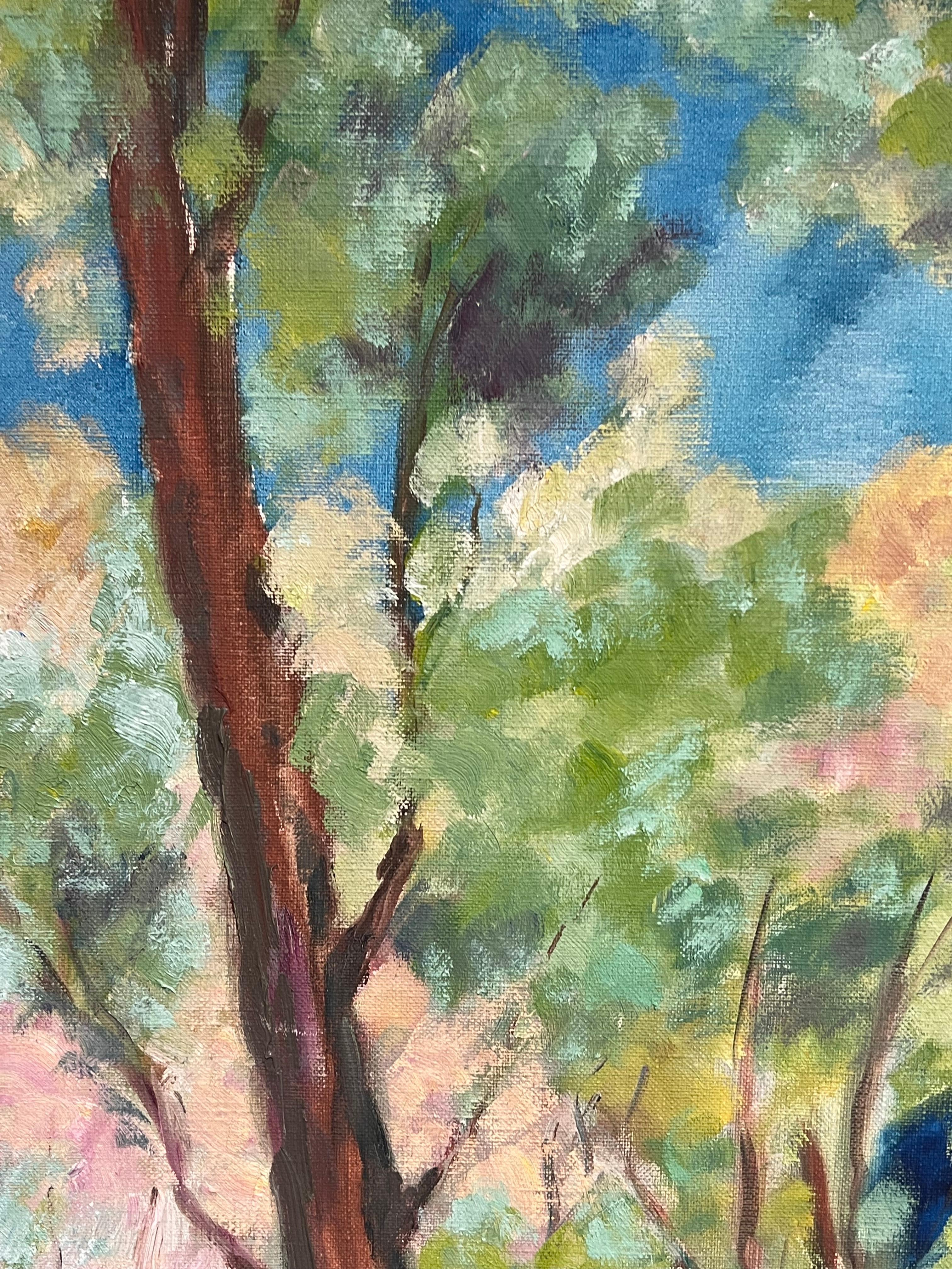 Foresta illuminata dal sole
Scuola francese, anni '70
firmato da J.Bredeche (Scuola Francese)
olio su tela, senza cornice
Tela: 21 x 25,5 pollici
Inscritto sul verso
Provenienza: collezione privata, Parigi
Condizioni: ottime