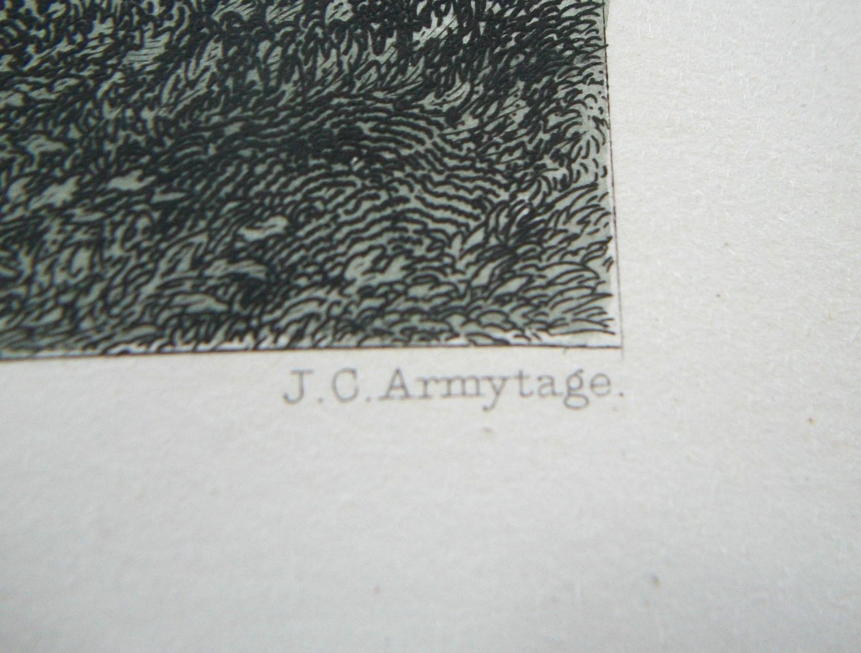 J.C. ARMYTAGE – „Concordia Goldminen“ – handkolorierte Gravur – Großbritannien – um 1874 (Englisch) im Angebot