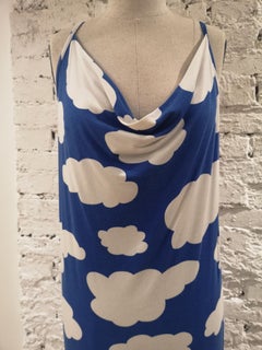 J.C de Castelbajac blue clouds dress