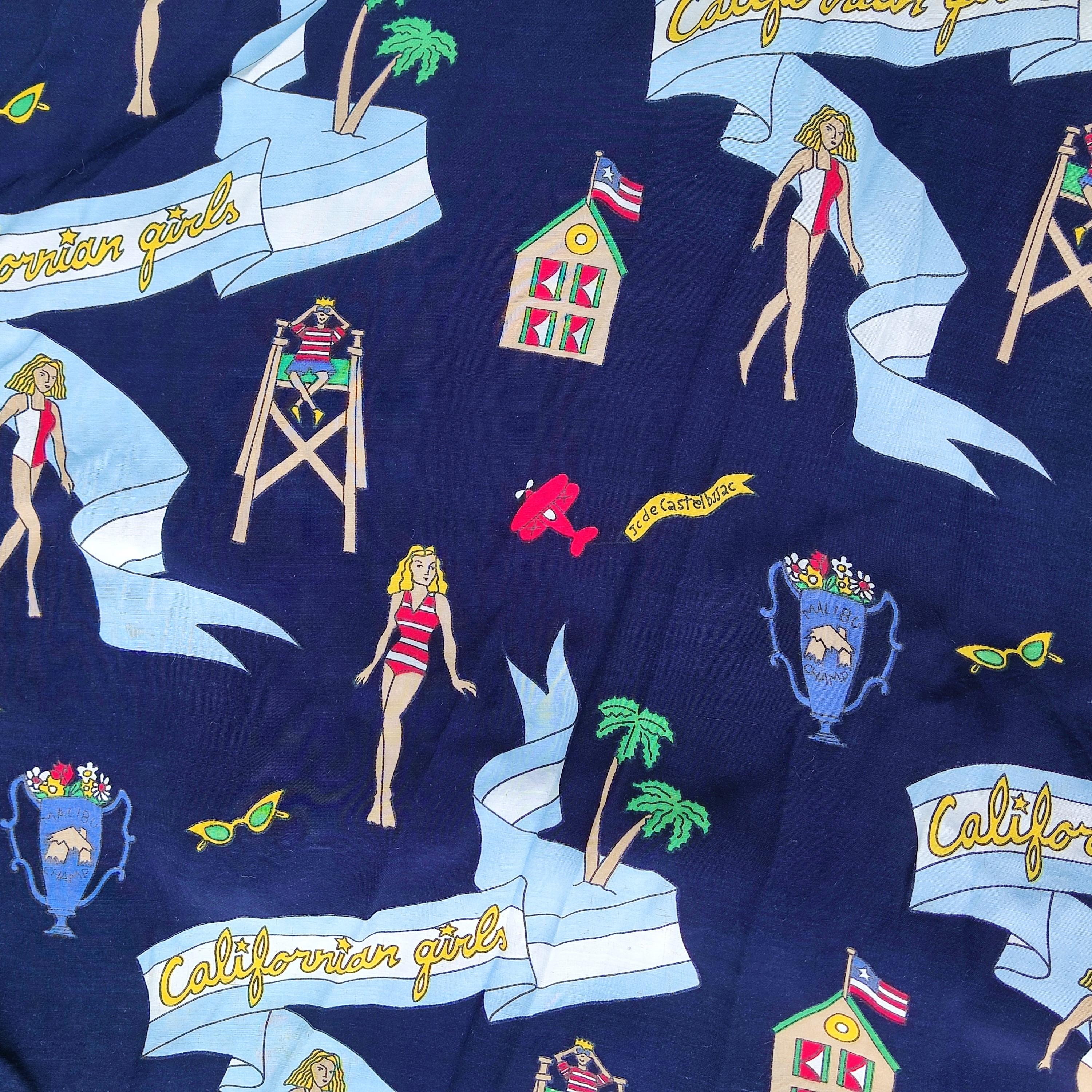 JC de Castelbajac California Californian Girl Girls Beach Vintage Dress 4