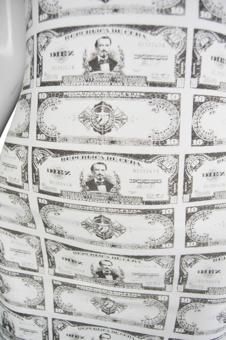 JC de Castelbajac Iconic Vintage Dollar Money Print Pop Art Jersey