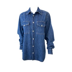 JC de Castelbajac Mickey Mouse Denim Shirt Size Men S or Women L/XL, Spring 2012