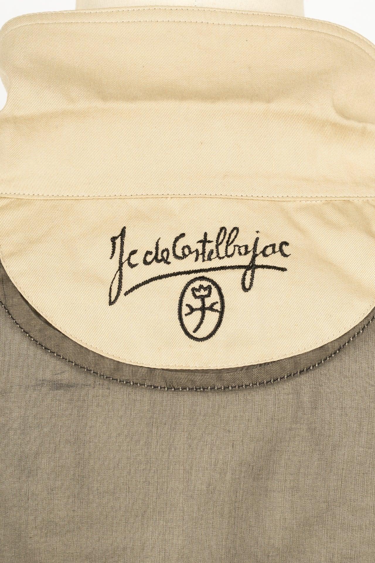 JC de Castelbajac Silk Gazar Shirt with Multicoloured Pockets, 1990's 6