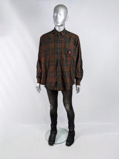 Jc De Castelbajac Vintage Mens Huckleberry Hound Flannel Shirt, 1990s