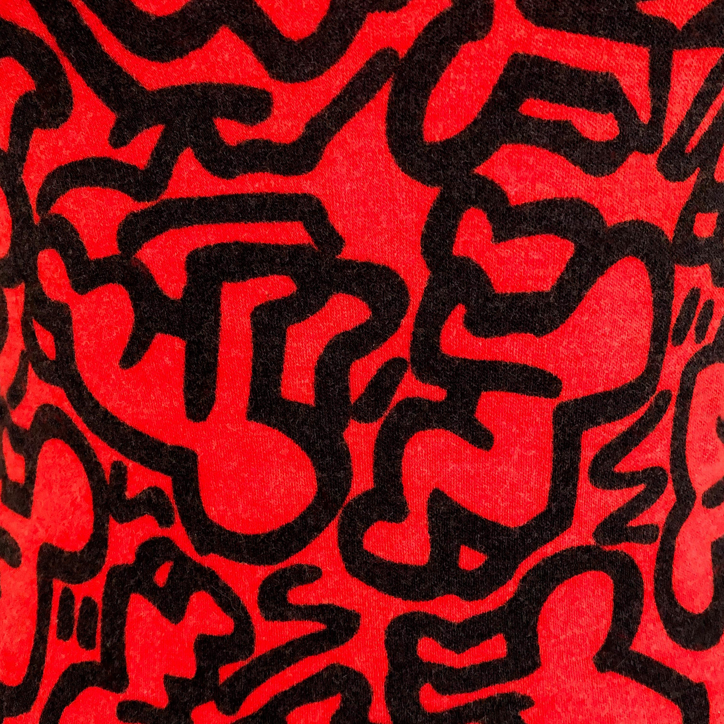 Women's JC de Castelbajac x Keith Haring - 1990s Vintage Jumper - Stretch Knit 