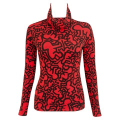 JC de Castelbajac x Keith Haring - 1990s Vintage Jumper - Stretch Knit
