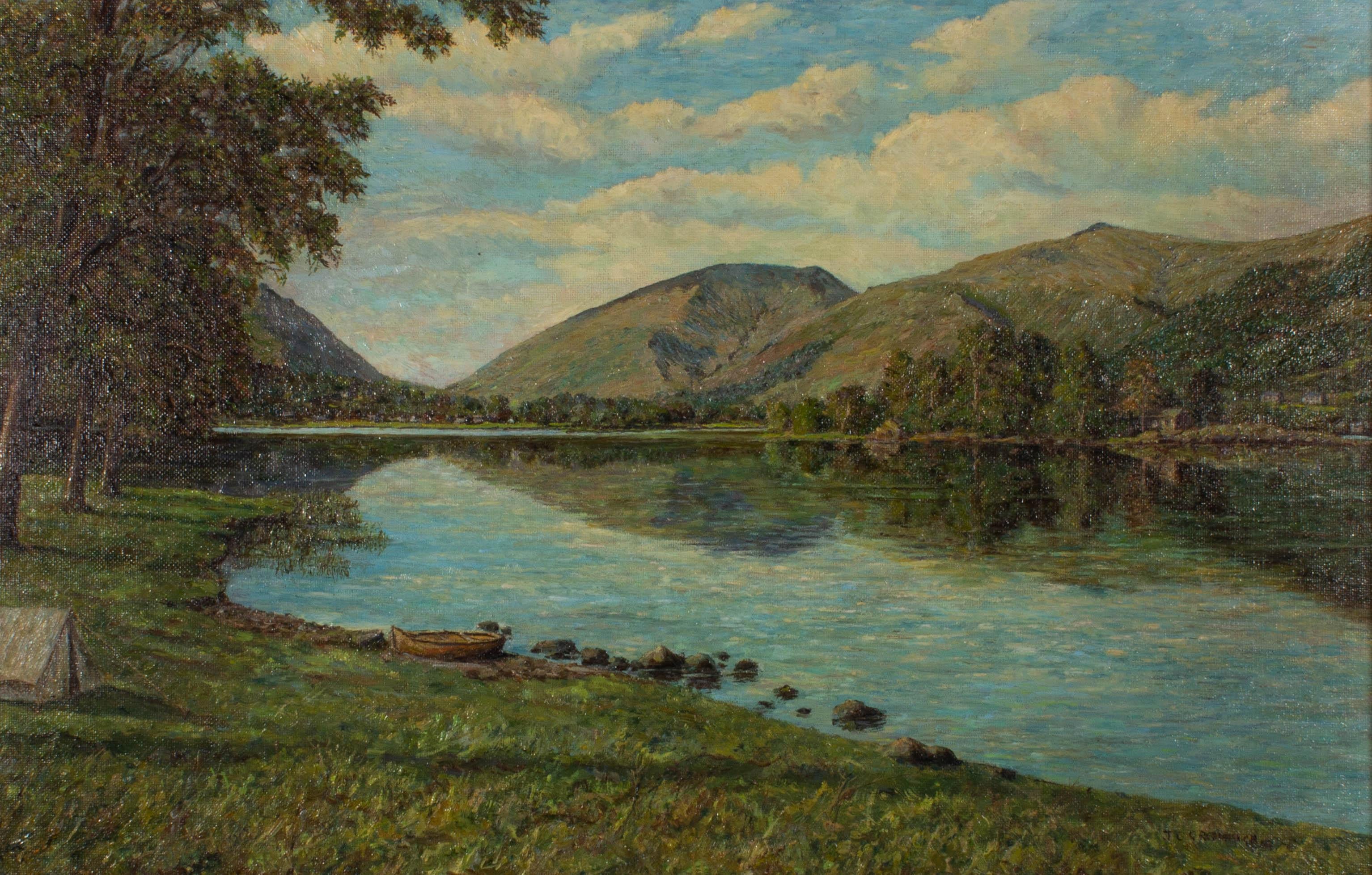 J.C. Greenhalgh - 20th Century Oil, Grasmere and Helvellyn For Sale 1