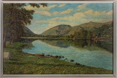 J.C. Greenhalgh - 20th Century Oil, Grasmere and Helvellyn