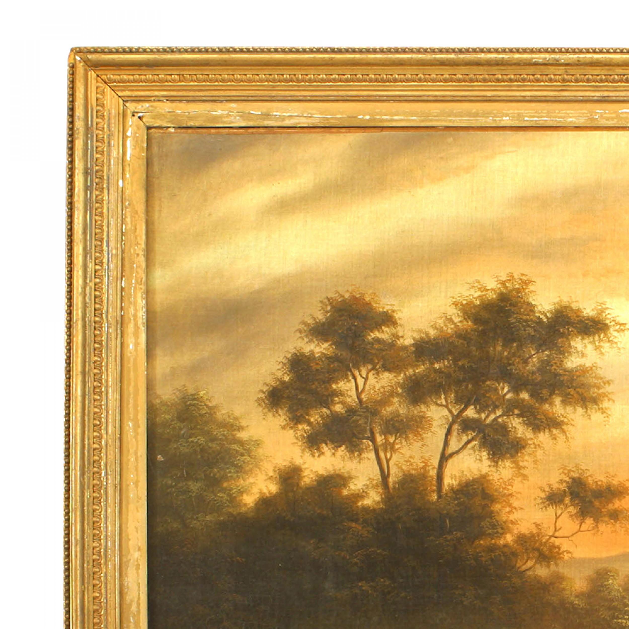 J.C. Ibbetson Landschaft von Kühen an einem Fluss (Viktorianisch) im Angebot