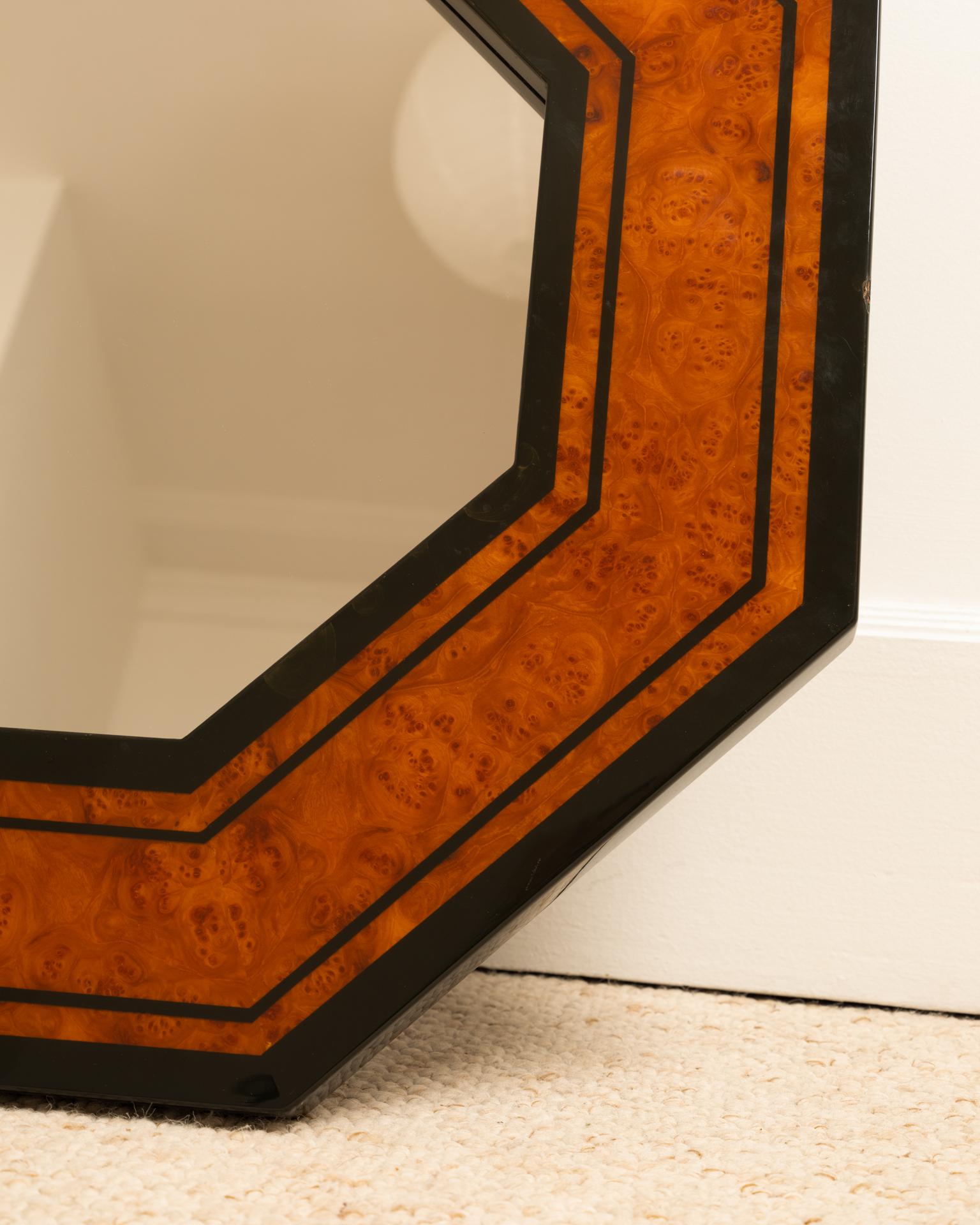 Art déco Miroir JC Mahey, France, années 1970