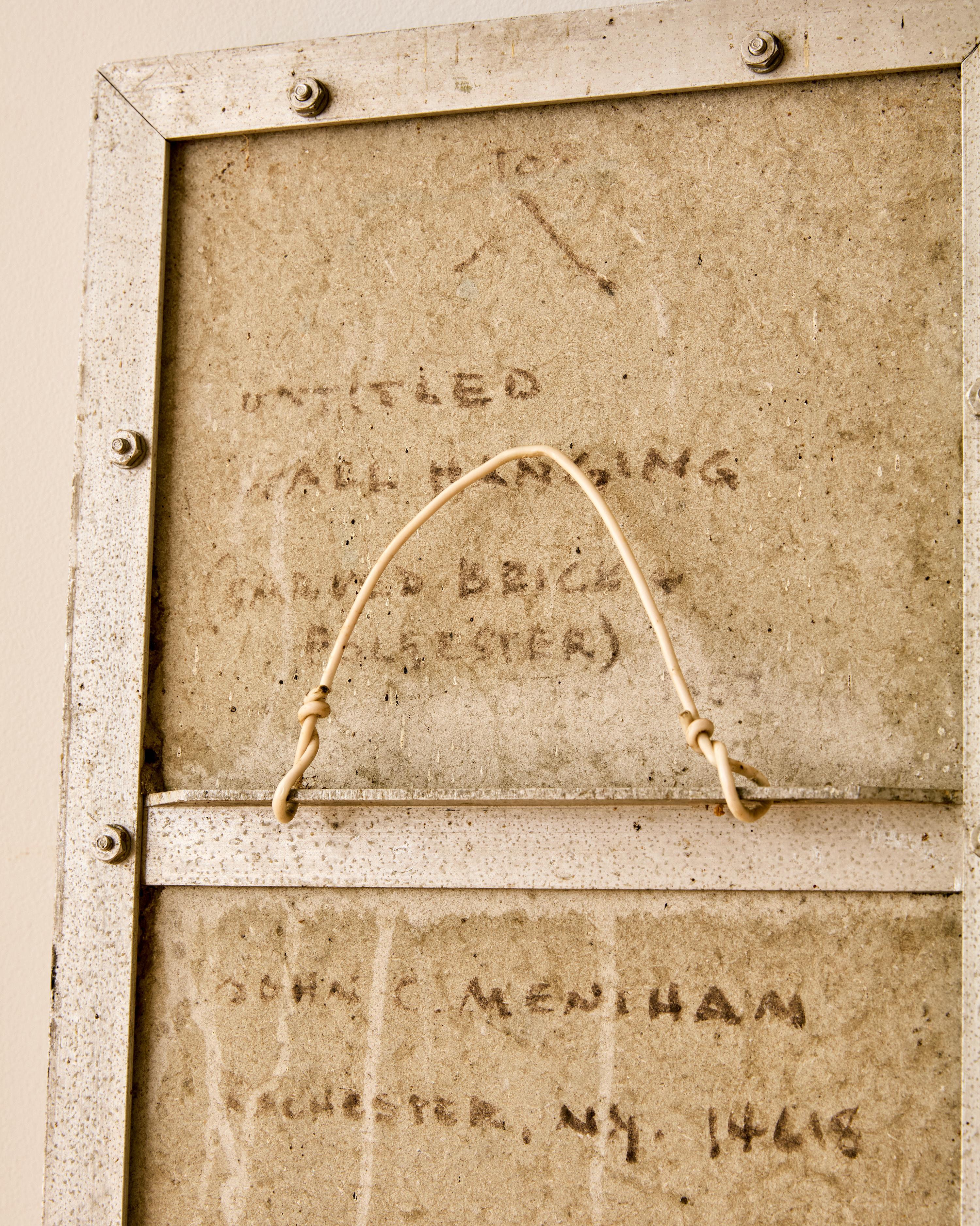 J.C. Menihan Untitled Carved Brick Wall Hanging For Sale 1