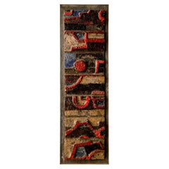 J.C. Menihan Untitled Carved Brick Wall Hanging (Suspension murale en briques sculptées sans titre)
