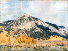 "Crested Butte in Fall" Mixed Media Painting