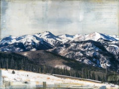 "San Juans in Winter II" Mixed Media Painting