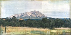 "Spanish Peaks Mini" Mixed Media Painting