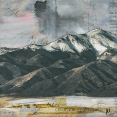 "Peaks III, " Mixed Media Painting