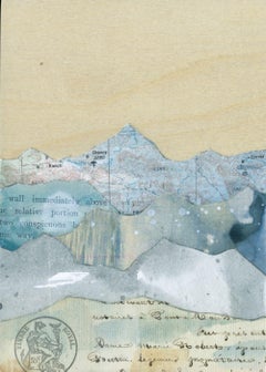 "Peaks: Ranch & Corral," Mixed Media Painting