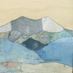 "Peaks: Stephen's Lookout, " Mixed Media Painting