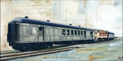 "Railway PO" Mixed Media Painting