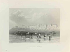 Blackpool Sands - Etching by J.C.Armytage - Early-20th Century
