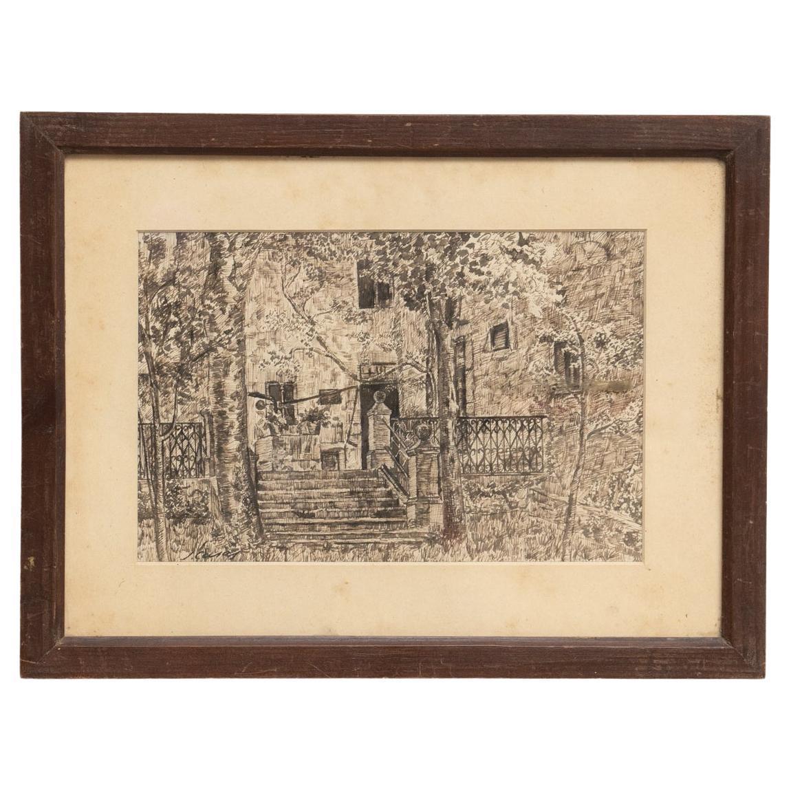Disegno di J.Casas, 1960 circa *medidas in vendita