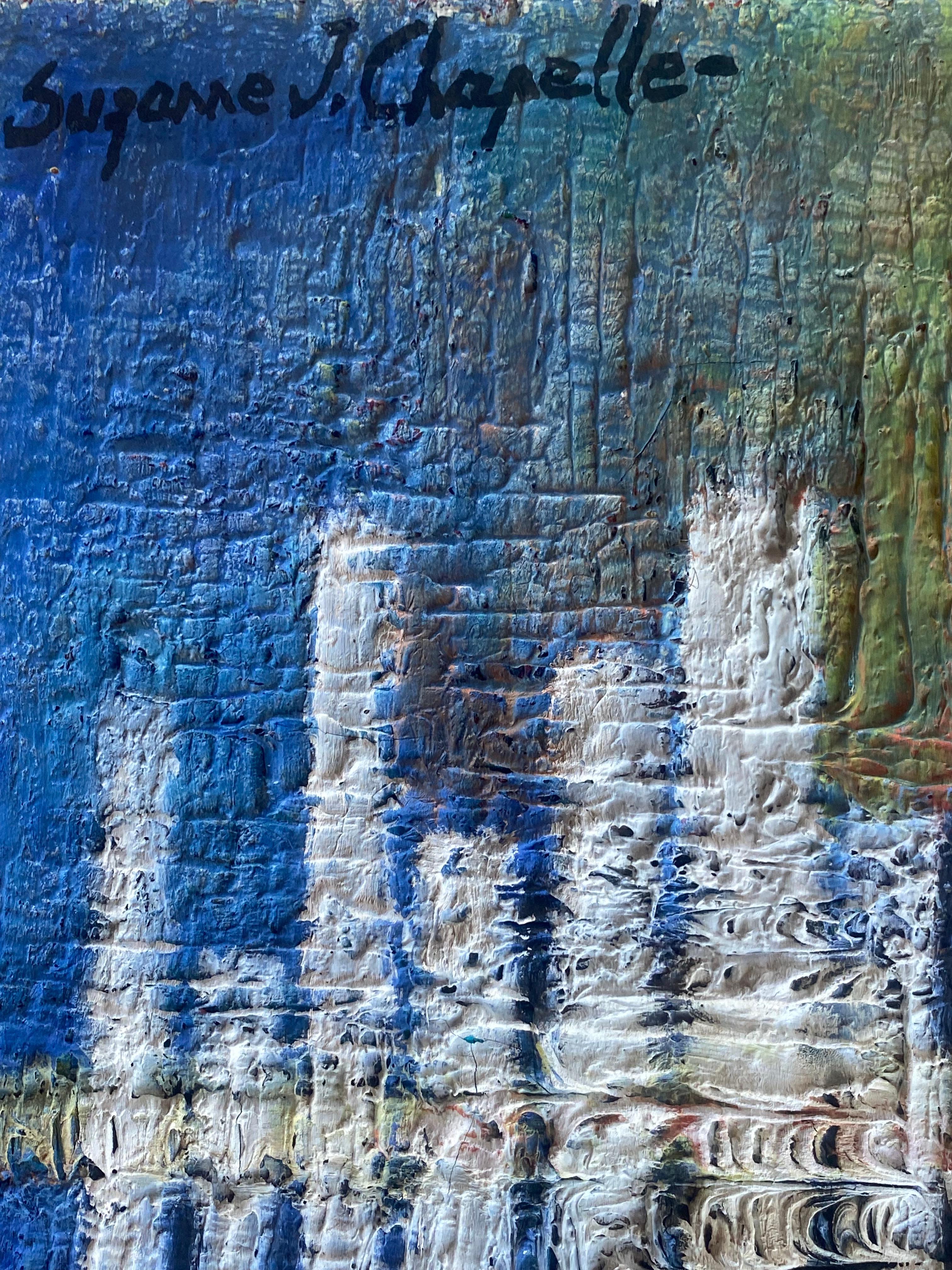 J.Chapelle Suzanne
Refflets auf dem Fluss 1978
Mischtechnik auf Papier, signiert oben links, gegengezeichnet und betitelt auf der Rückseite. 54 X 65 cm
Réf pm/ 3
790 Euro