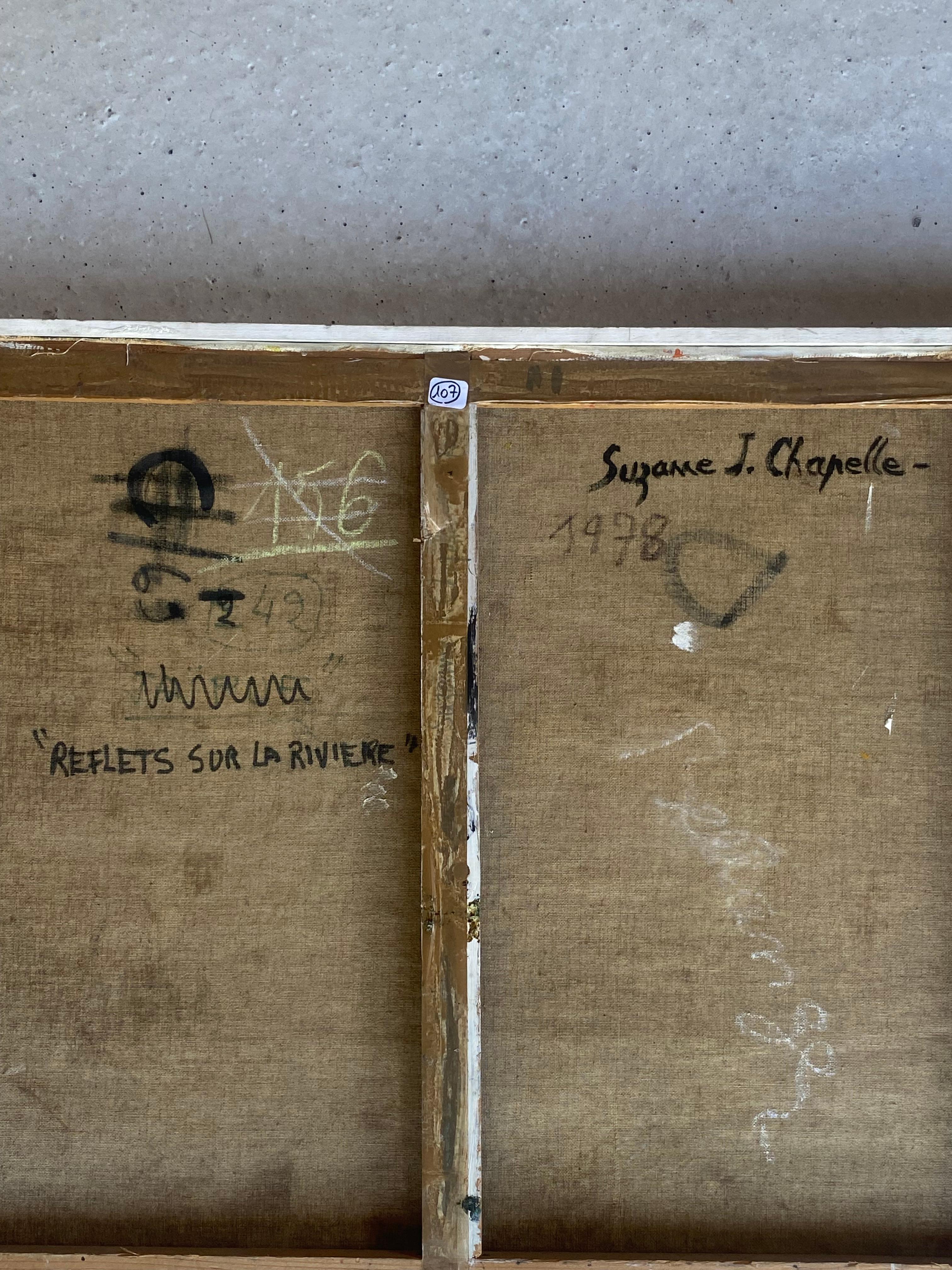J.Chapelle Suzanne Refflets am Fluss 1978 (Ende des 20. Jahrhunderts) im Angebot