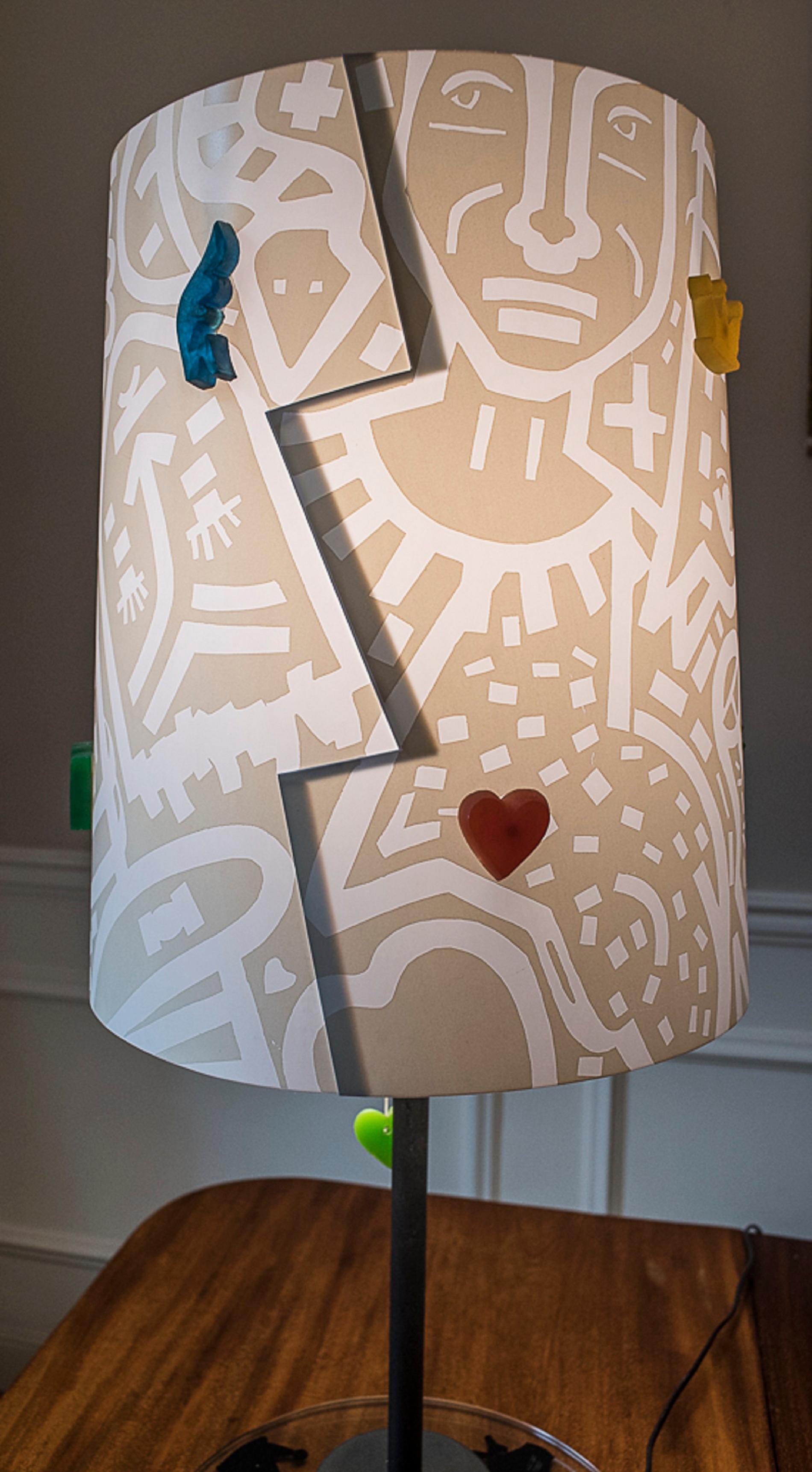 J.Charles Castelbajac Table Lamp with Diferentescolors and Patterns of Stars 2