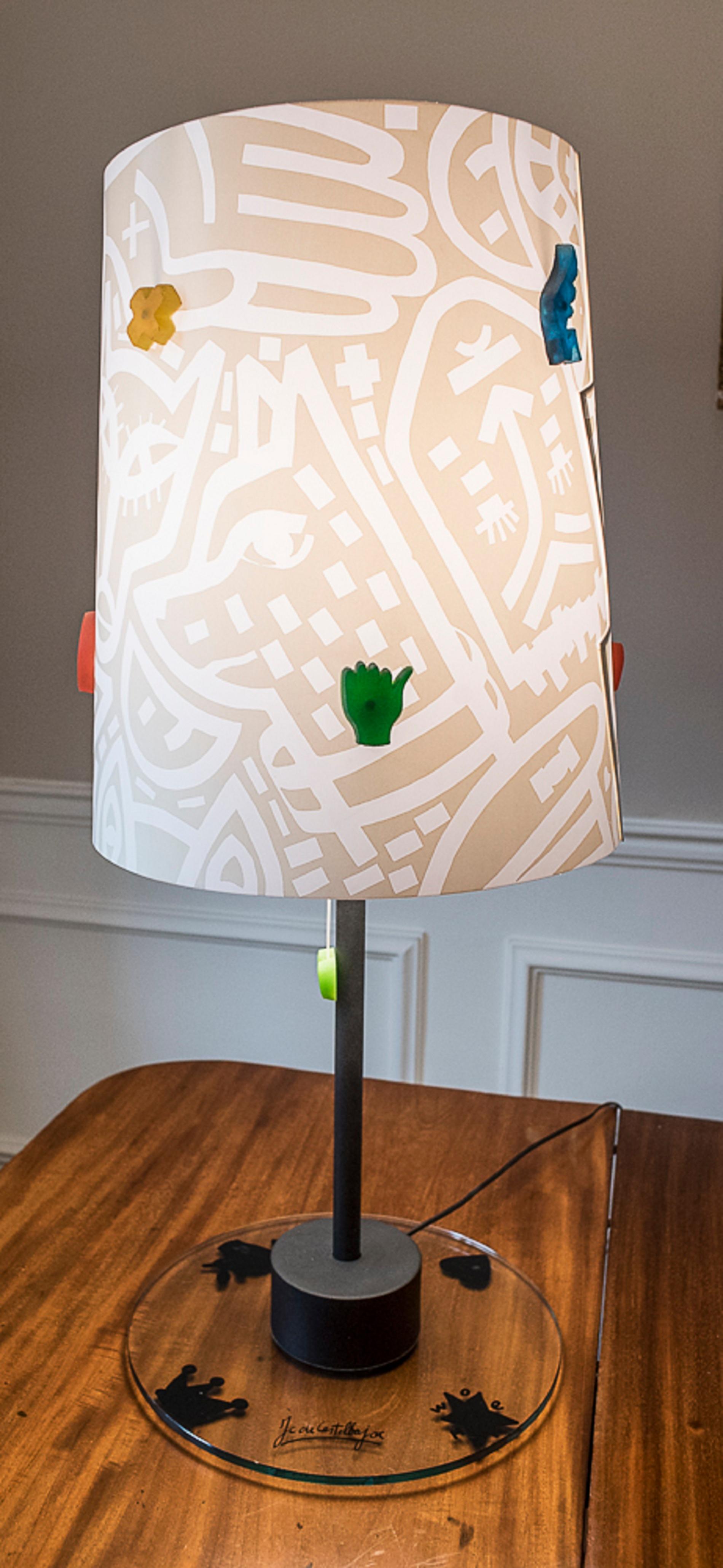 Crystal J.Charles Castelbajac Table Lamp with Diferentescolors and Patterns of Stars