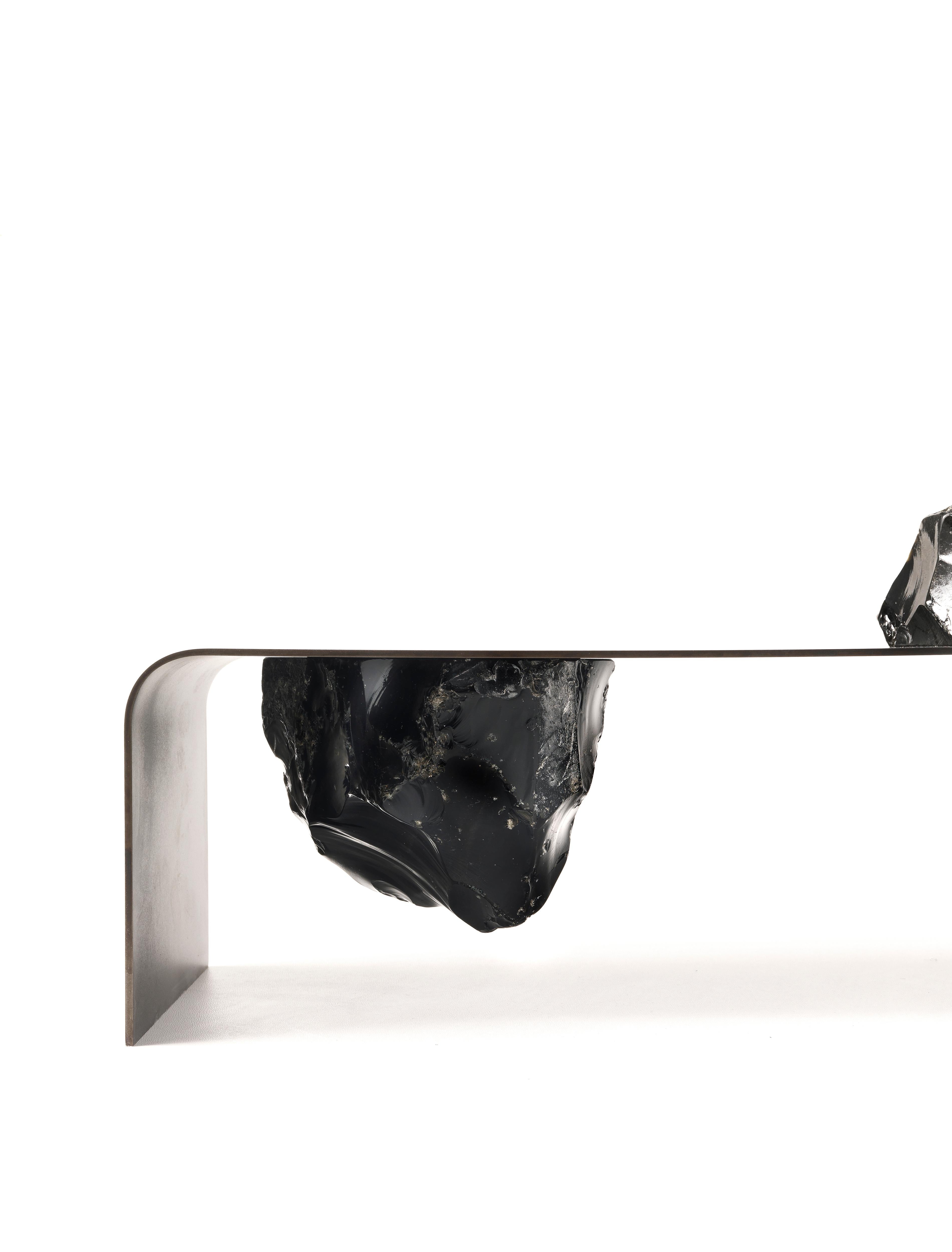 Modern 21st Century Agment Centrepiece with Obsidian Elements by CTRLZAK For Sale