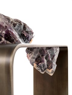 21st Century Agment Console with Raw Amethyst Elements by CTRLZAK
